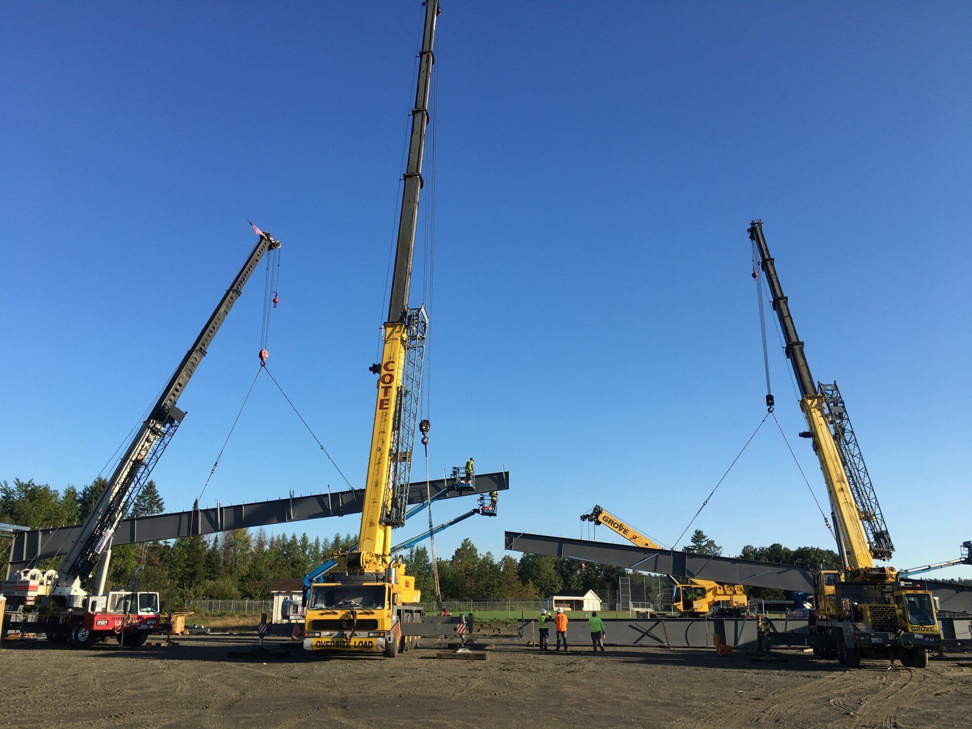 Crane Construction Work