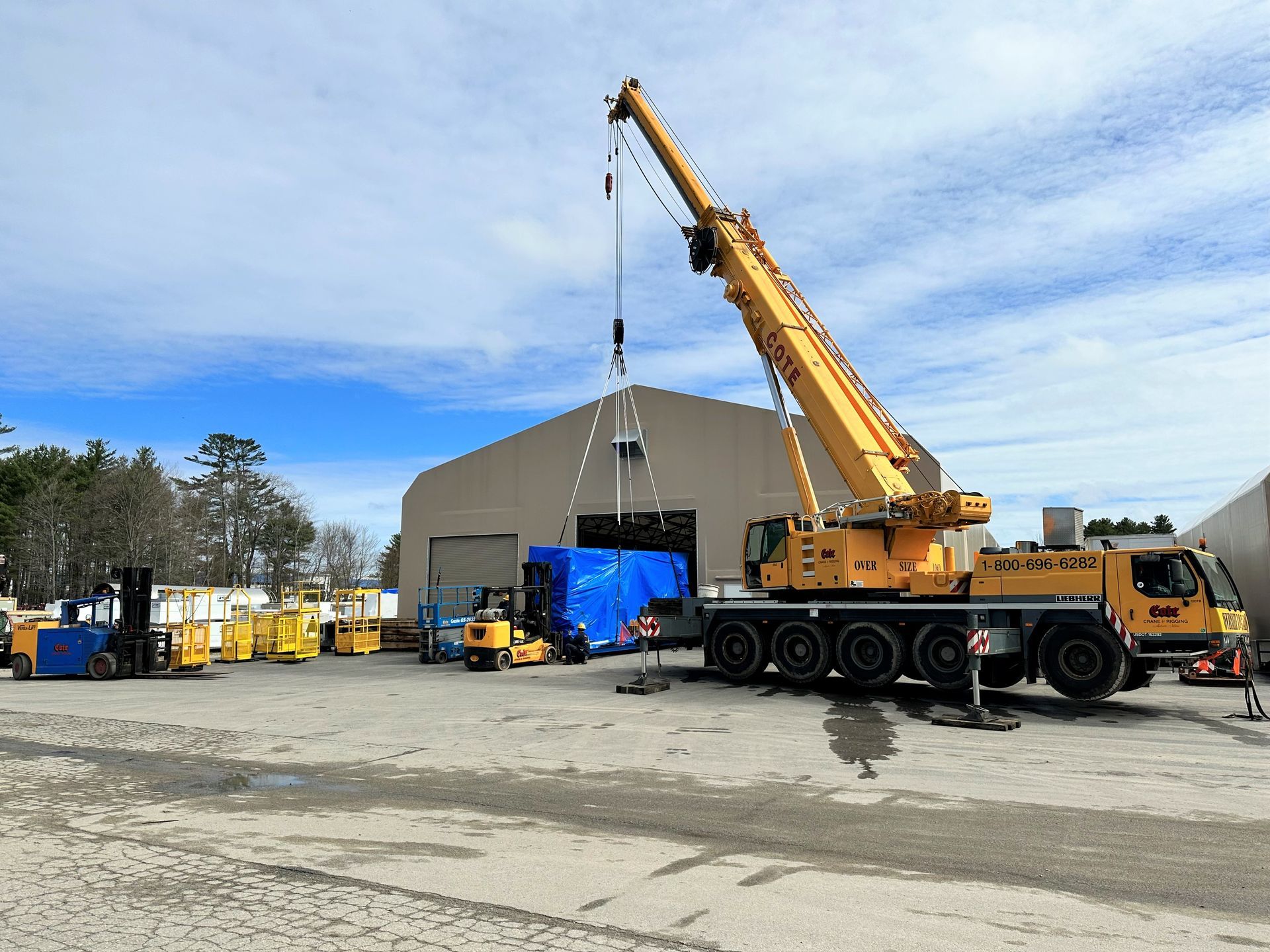 Crane Lift in Maine