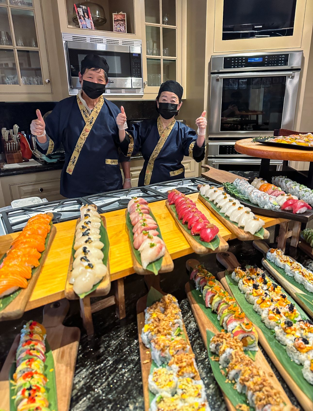 Mobile Sushi Setup with two Chefs