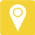 White location pin on a yellow background, indicating a place.