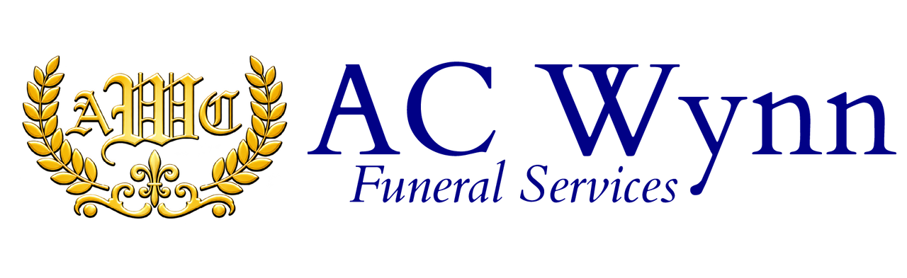 The logo for sample funeral home is shown on a white background.