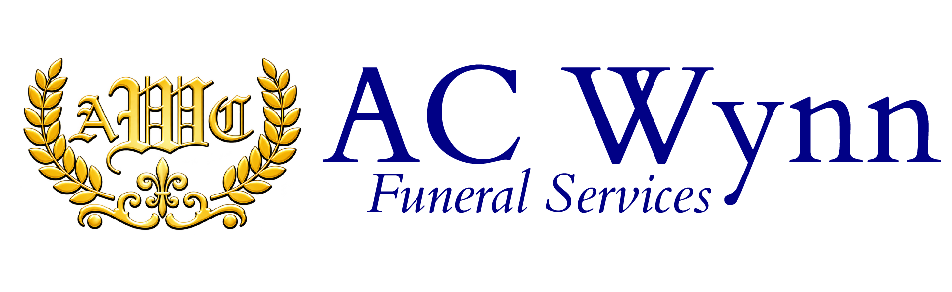 The logo for sample funeral home is shown on a white background.