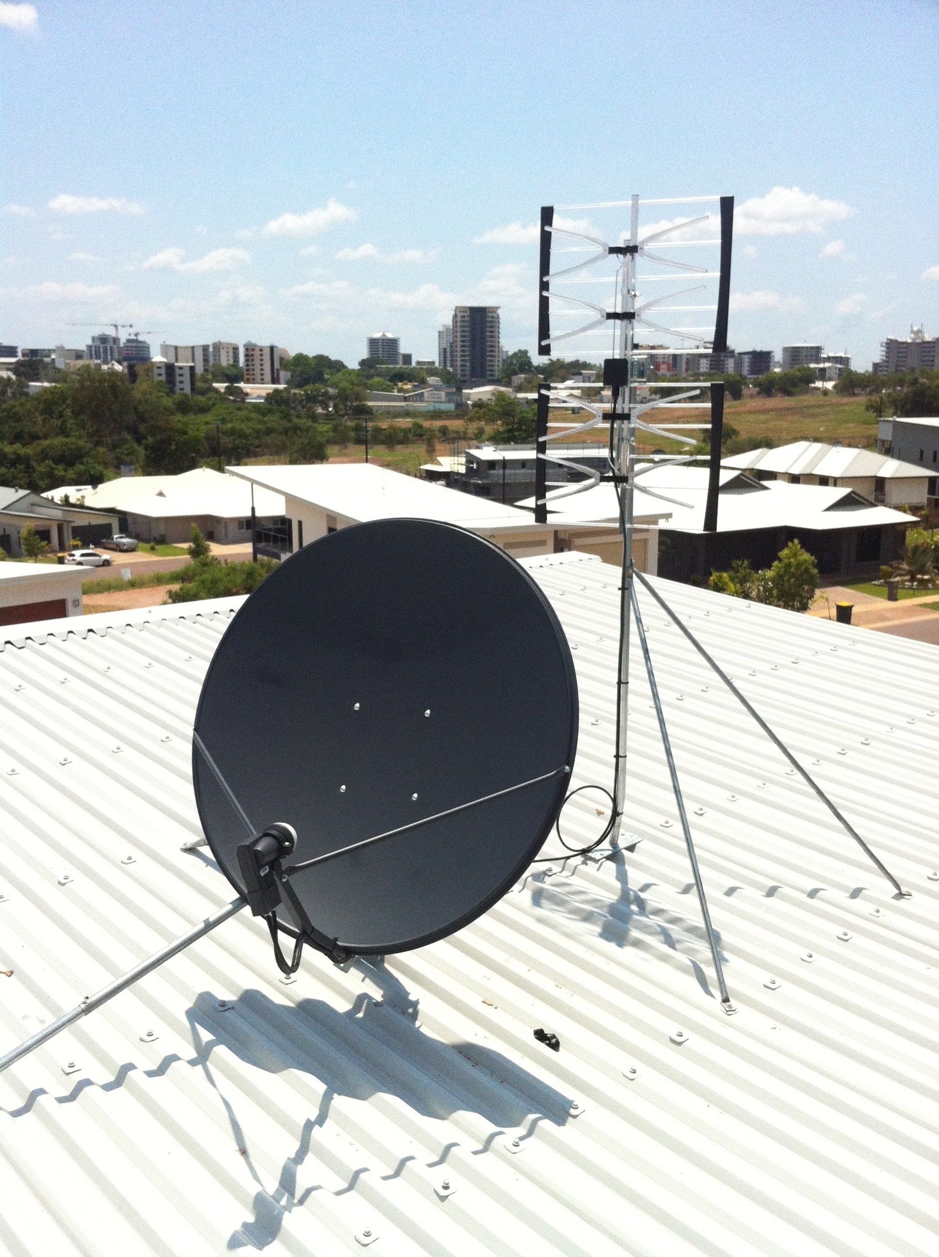 Socket for Tv and Radio on a Wall Close-up  Antenna — Coastline Installations In Emu Park, QLD