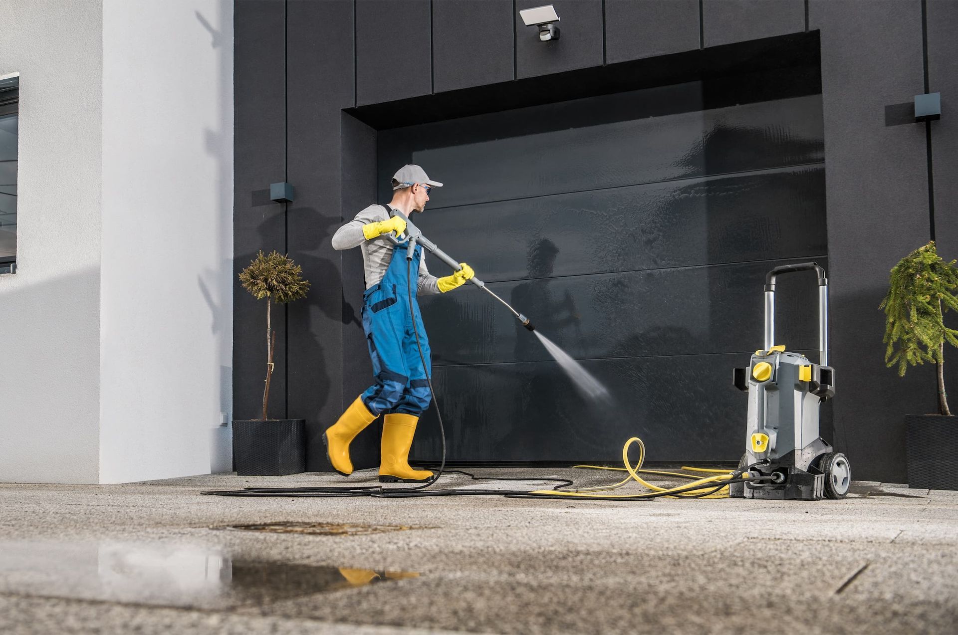Power Washing Residential House