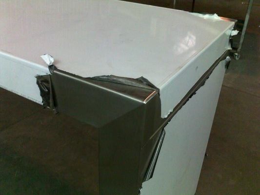 Close-up of a White and Silver Commercial Countertop — R&M Sheetmetal Nowra Metal Roofing in South Nowra, NSW