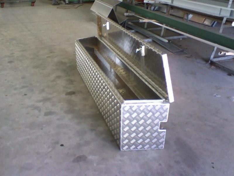 A Long Aluminum Box with The Lid Open — R&M Sheetmetal Nowra Metal Roofing in South Nowra, NSW
