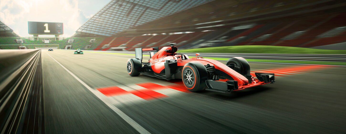 rotes rennauto