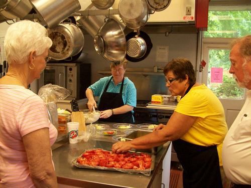 Volunteers Cooking a Meal