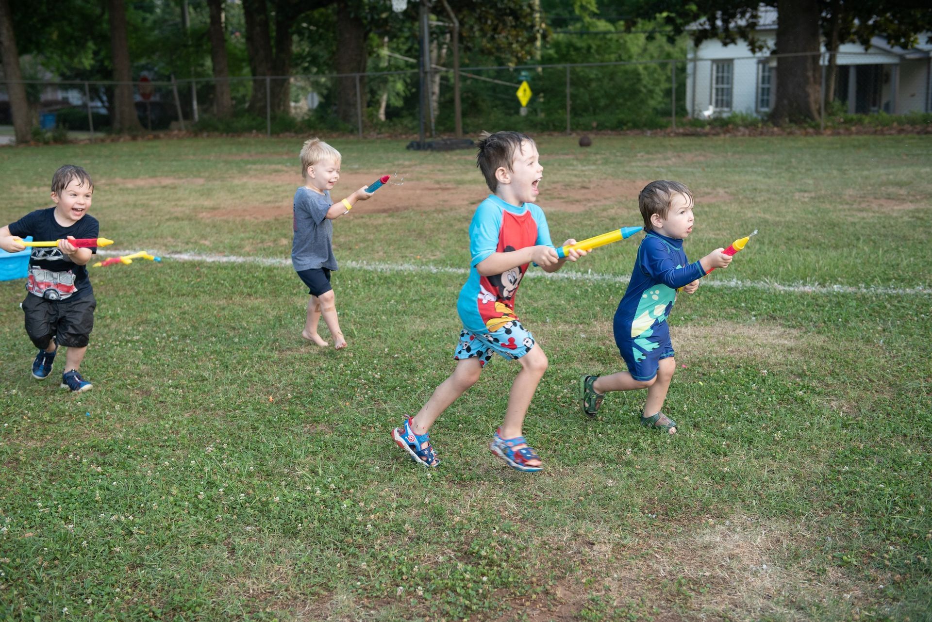 Children Playing Outside