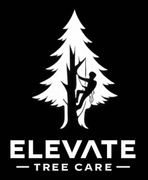 Faint white logo reading &ldquo;ELEVATE TREE CARE&rdquo; on a light background