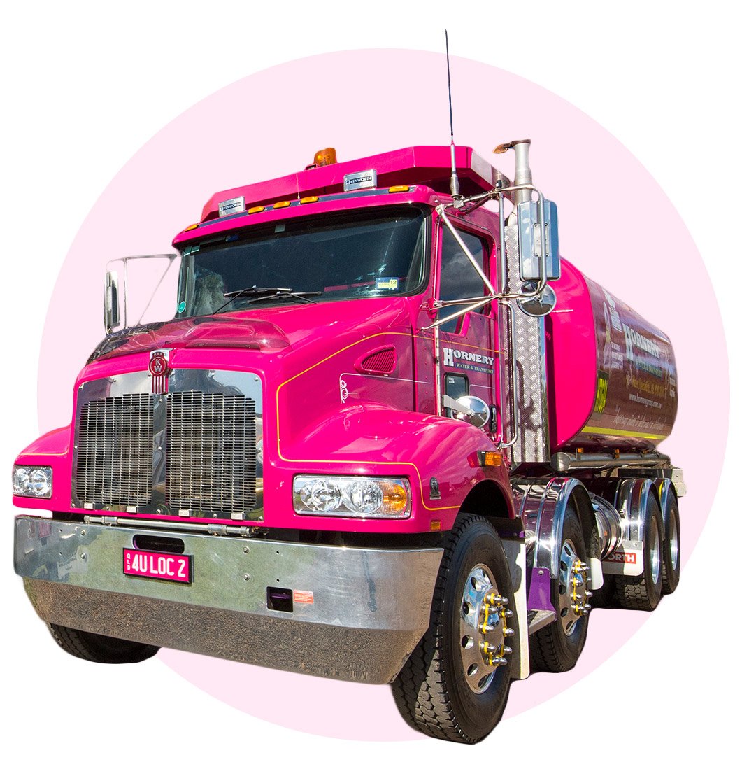 Pink Trucks Hire MineReady Water Trucks 4ULOC