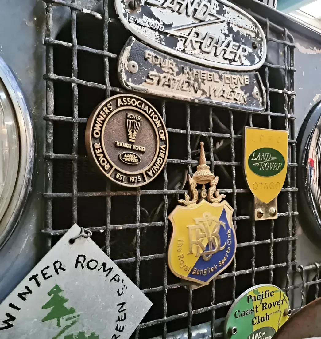 Close-up of a Land Rover Grill — BJM Mechanical Mufflers & Tyres in Oxenford, QLD