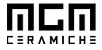 Un logo in bianco e nero per mgm ceramiche su sfondo bianco.