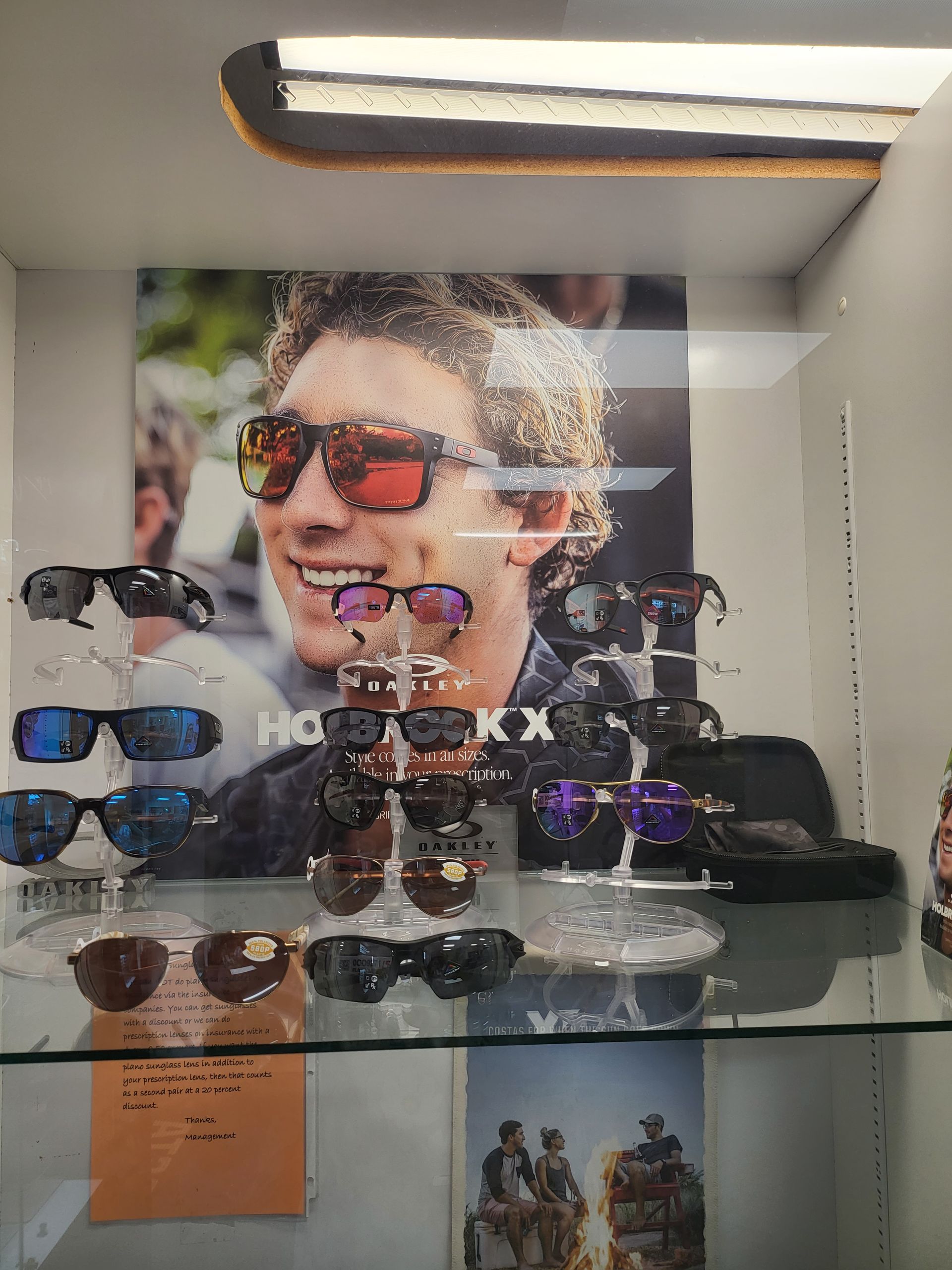 Sunglasses on Rack