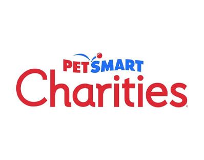 PetSmart Charities logo in red and blue on a white background