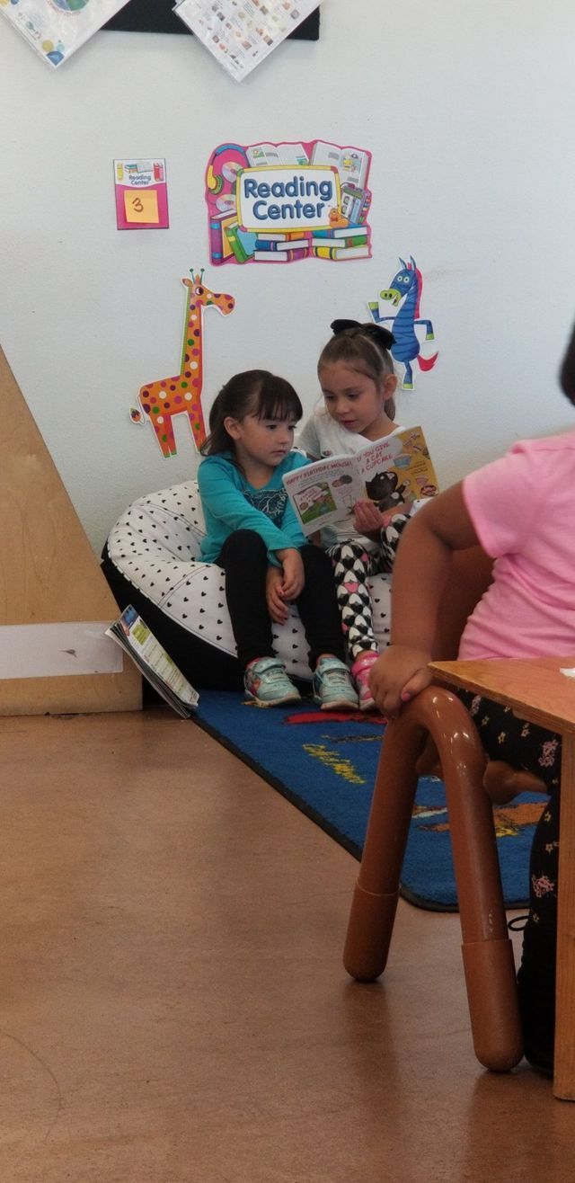 Toddlers and Teacher - in Bilingual School Albuquerque, NM