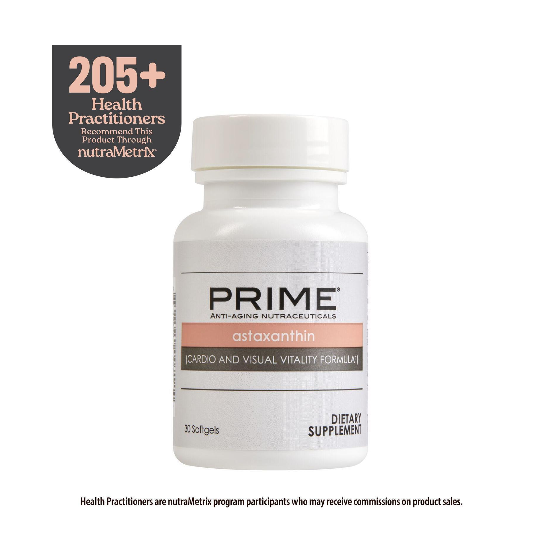 Prime™ Astaxanthin 6 mg dietary supplement with antioxidant support for heart, eyes, skin