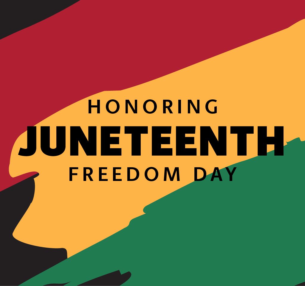 Red, Orange, green Juneteenth