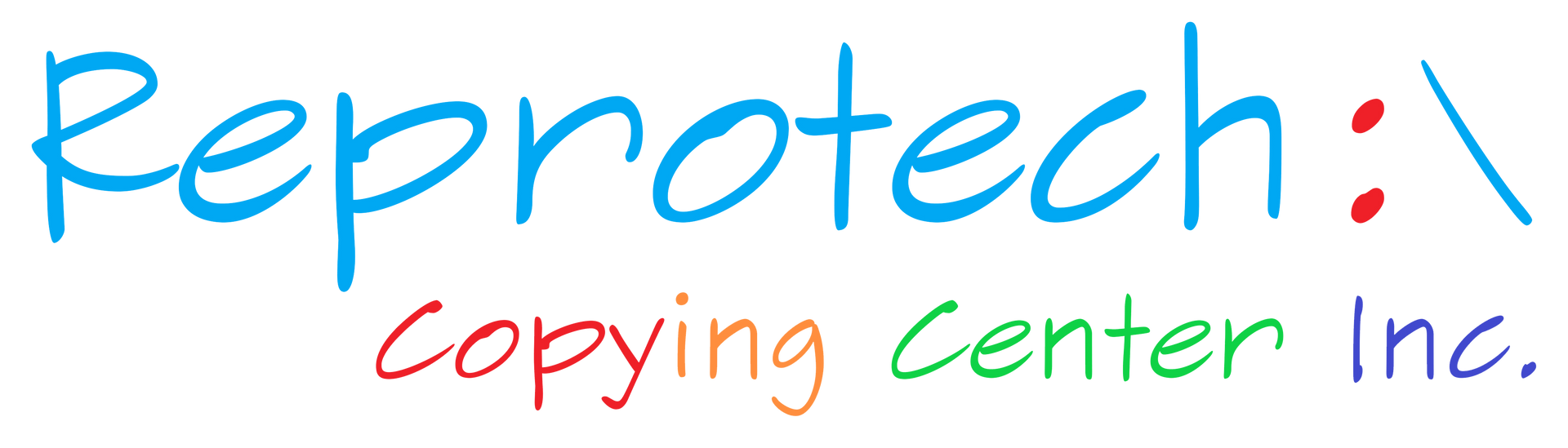 Reprotech logo in blue, red, orange, and green text: