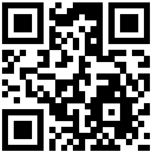 A black and white qr code on a white background.