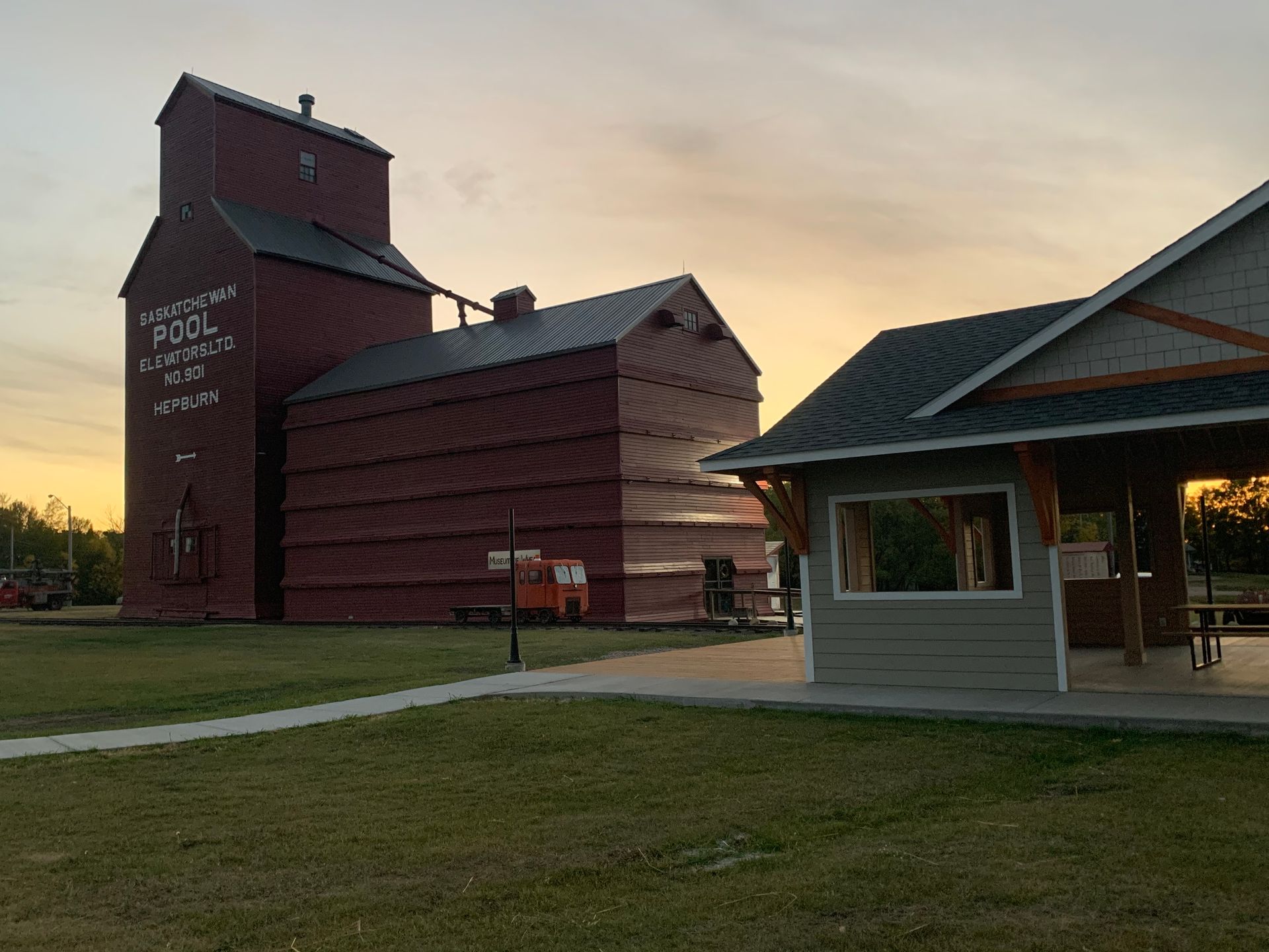 Gazebo and museum of wheat Hepburn