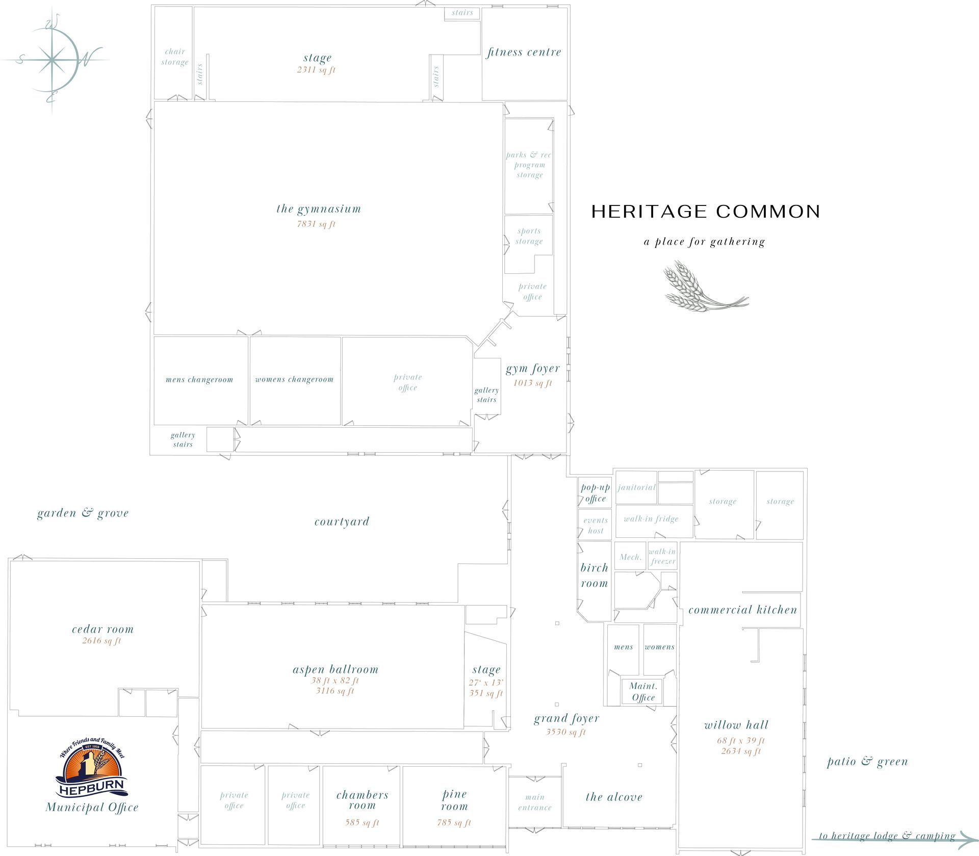 Map of the Heritage Common in Hepburn Saskatchewan