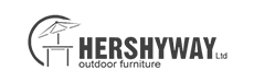Hershyway Ltd logo with an umbrella and table icon. Text says 