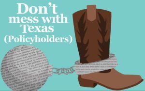 A picture of a cowboy boot with a chain around it and the words 