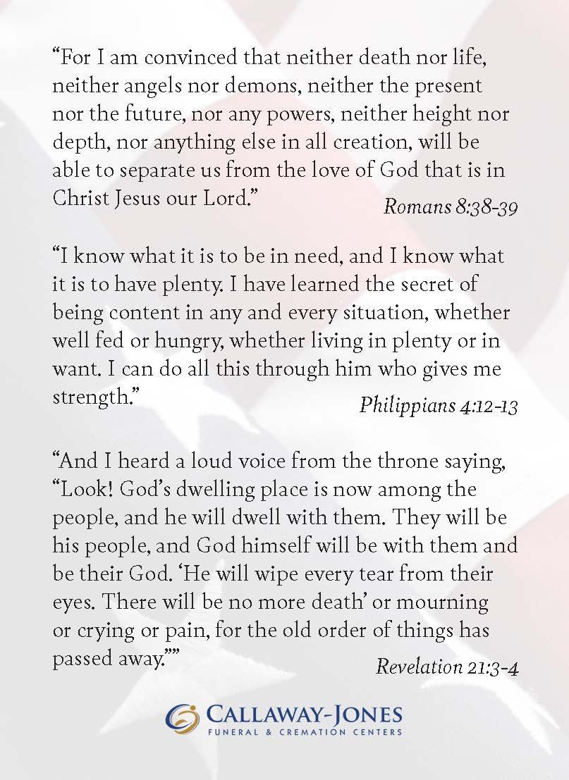 prayer card