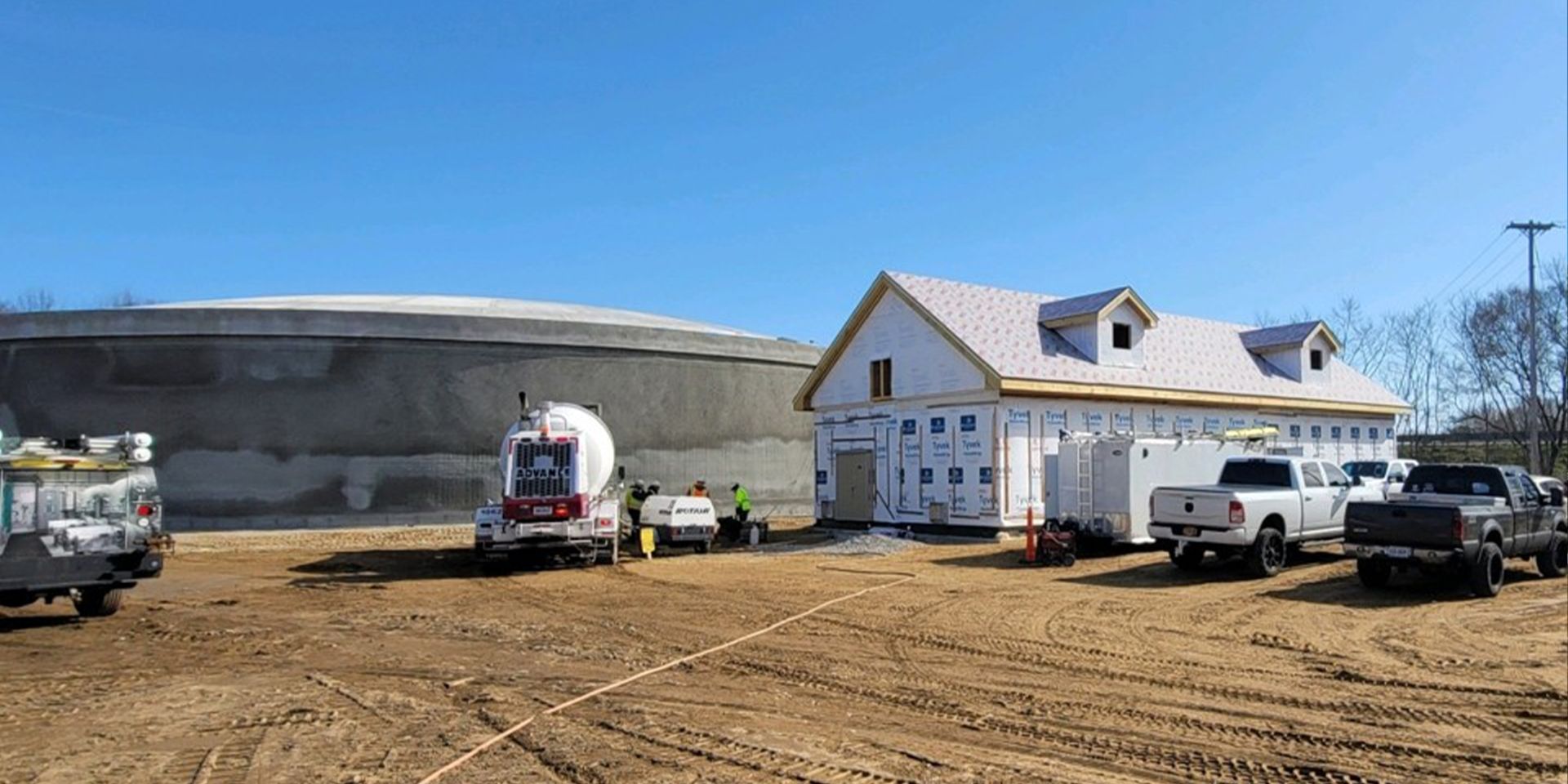 Shelby Township Booster Pump Station Siding Installation