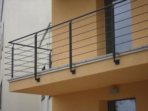 Ringhiera in metallo nero per balcone