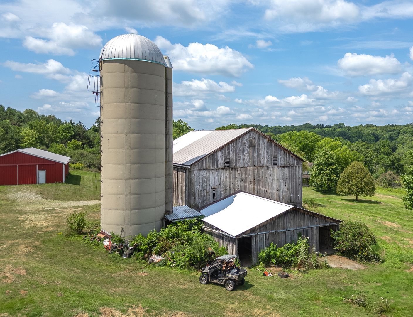 A stunning heritage barn being sold to be rebuilt as a home or event space. 