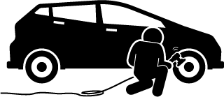 Reifenreinigung Icon