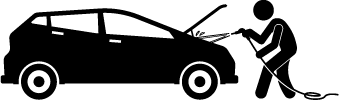 Motorraumreinigung Icon