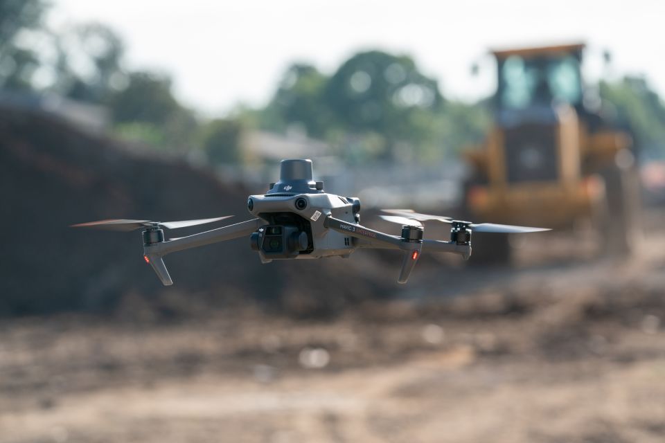 aerial view shot from drone