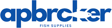 Un logo blu per apbrc.com fish supplies