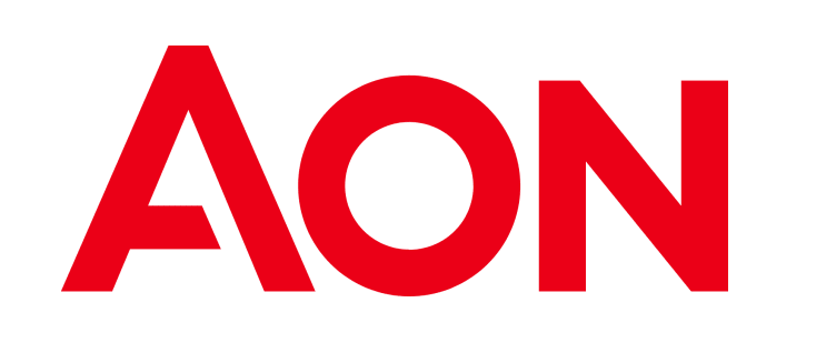 AON logo in red lettering on a white background