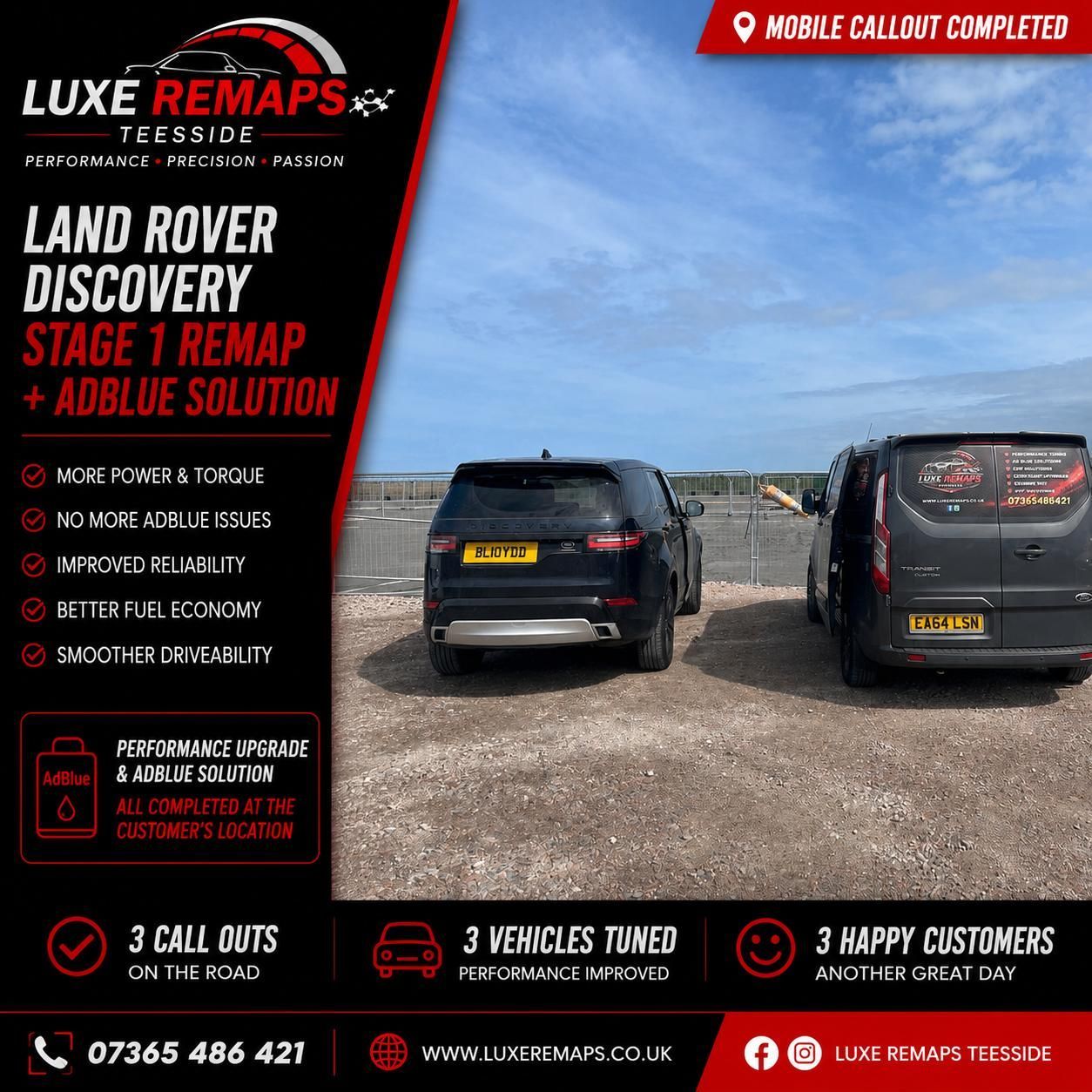 Land Rover Discovery Stage 1 Remap & AdBlue Solution in Middlesbrough