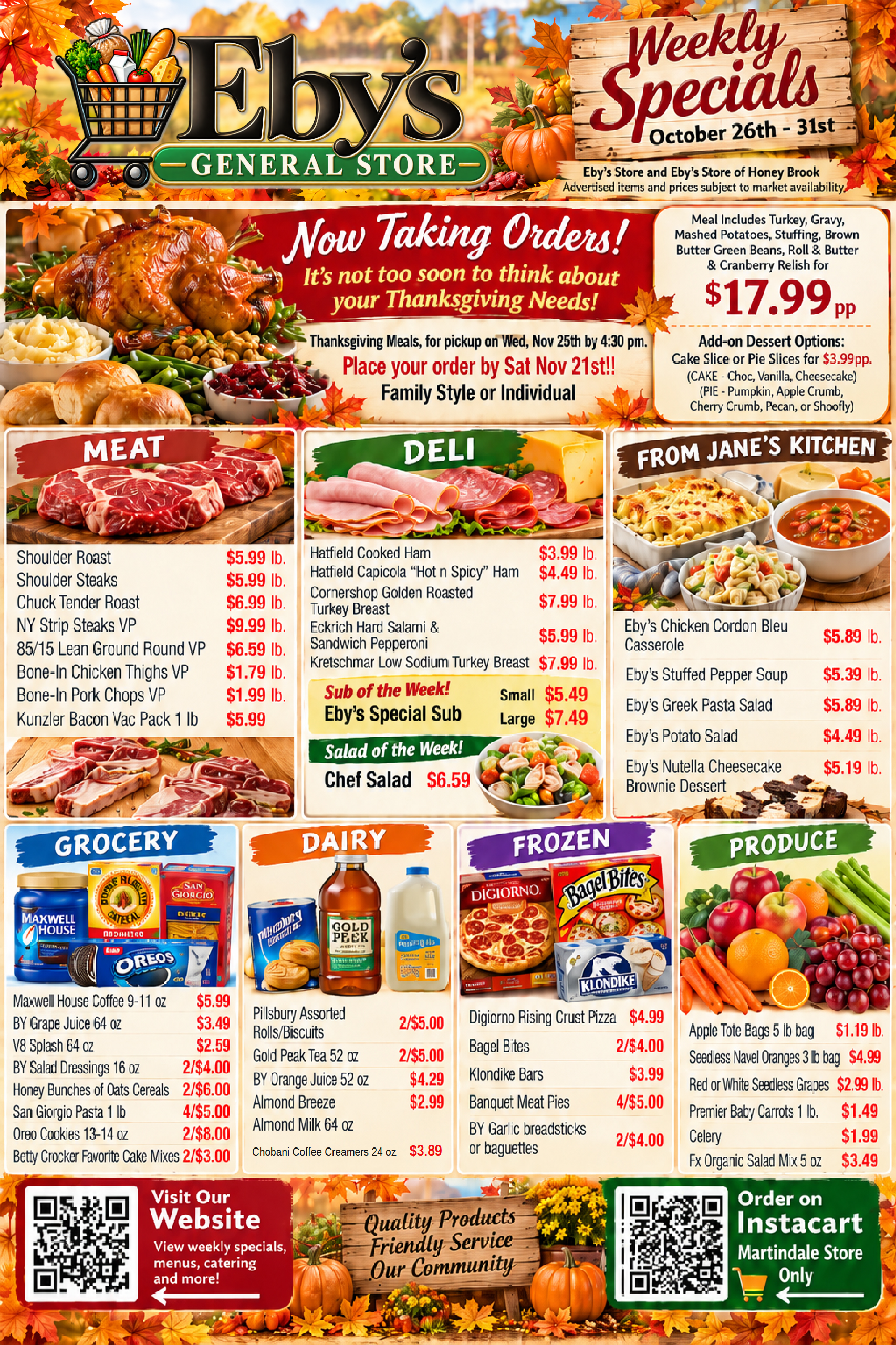 Weekly Grocery Savings Flyer