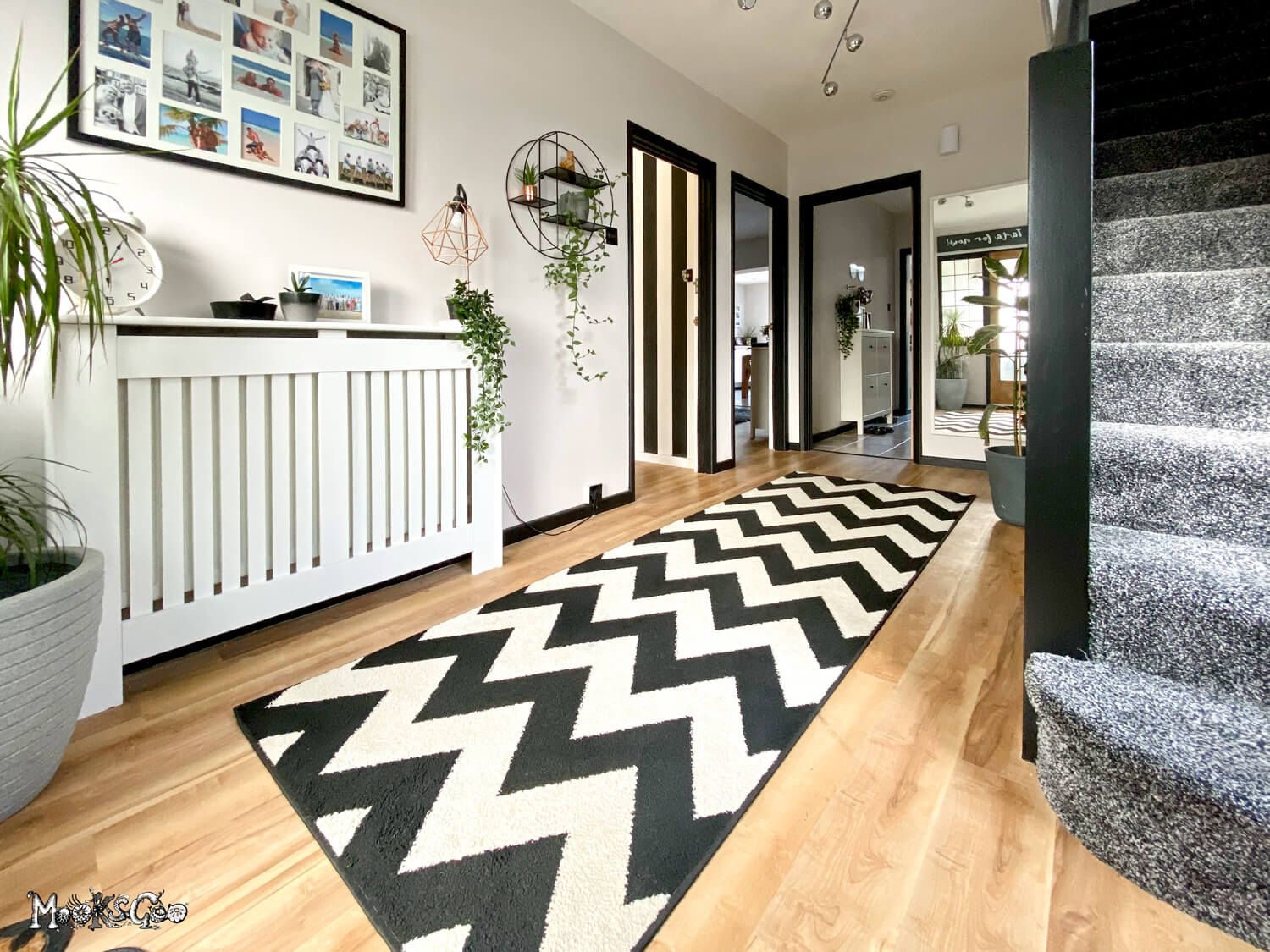 bright airy open hallway inspiration, interior design by MooksGoo