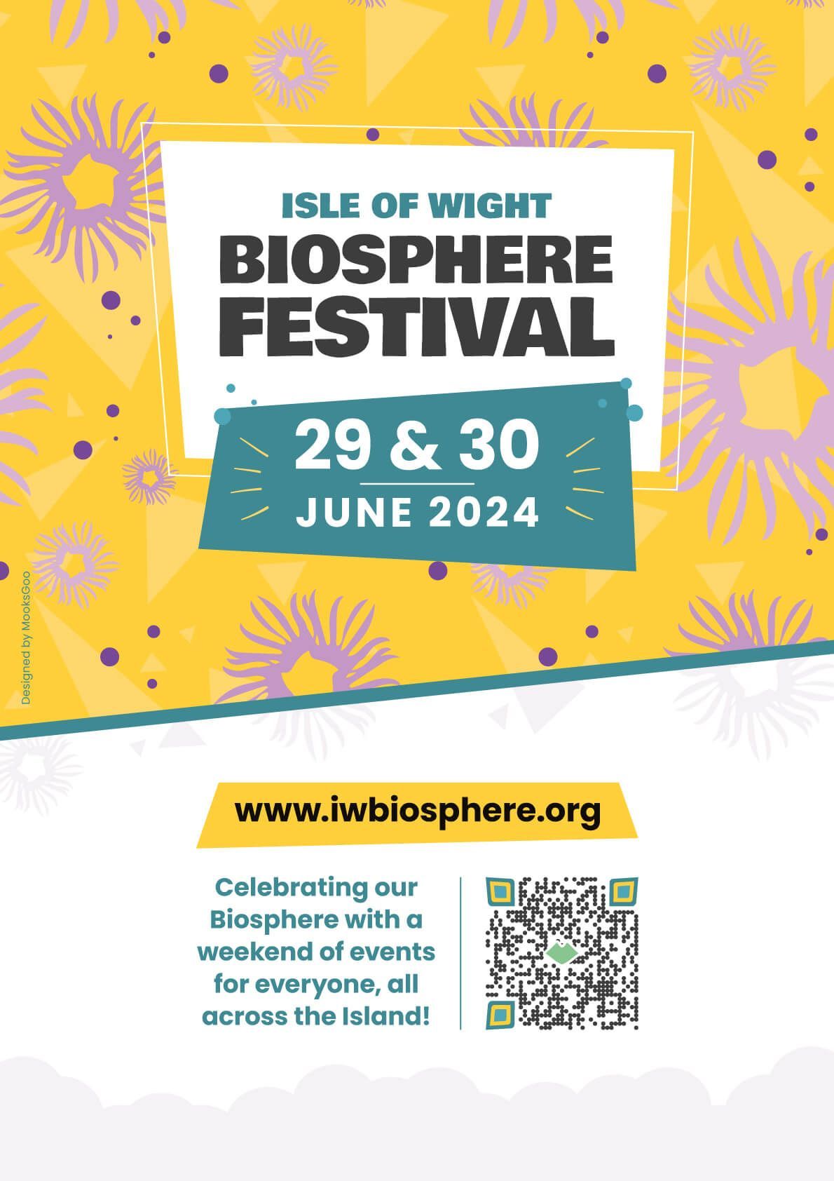 Isle of Wight biosphere poster - visual identity and branding designed by MooksGoo