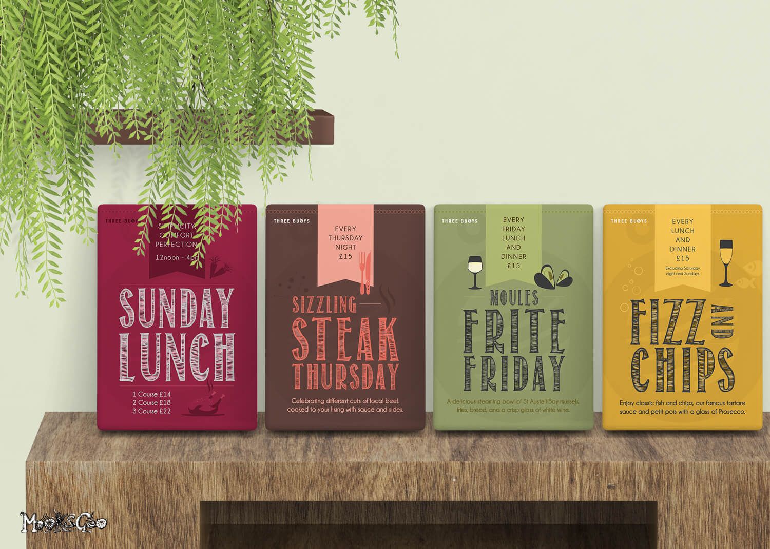 Sunday lunch and deals for a restaurant designed by MooksGoo