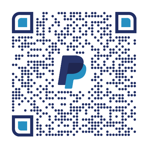 QR-код с логотипом PayPal на нем