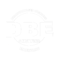 A white logo on a white background that says doble certified.