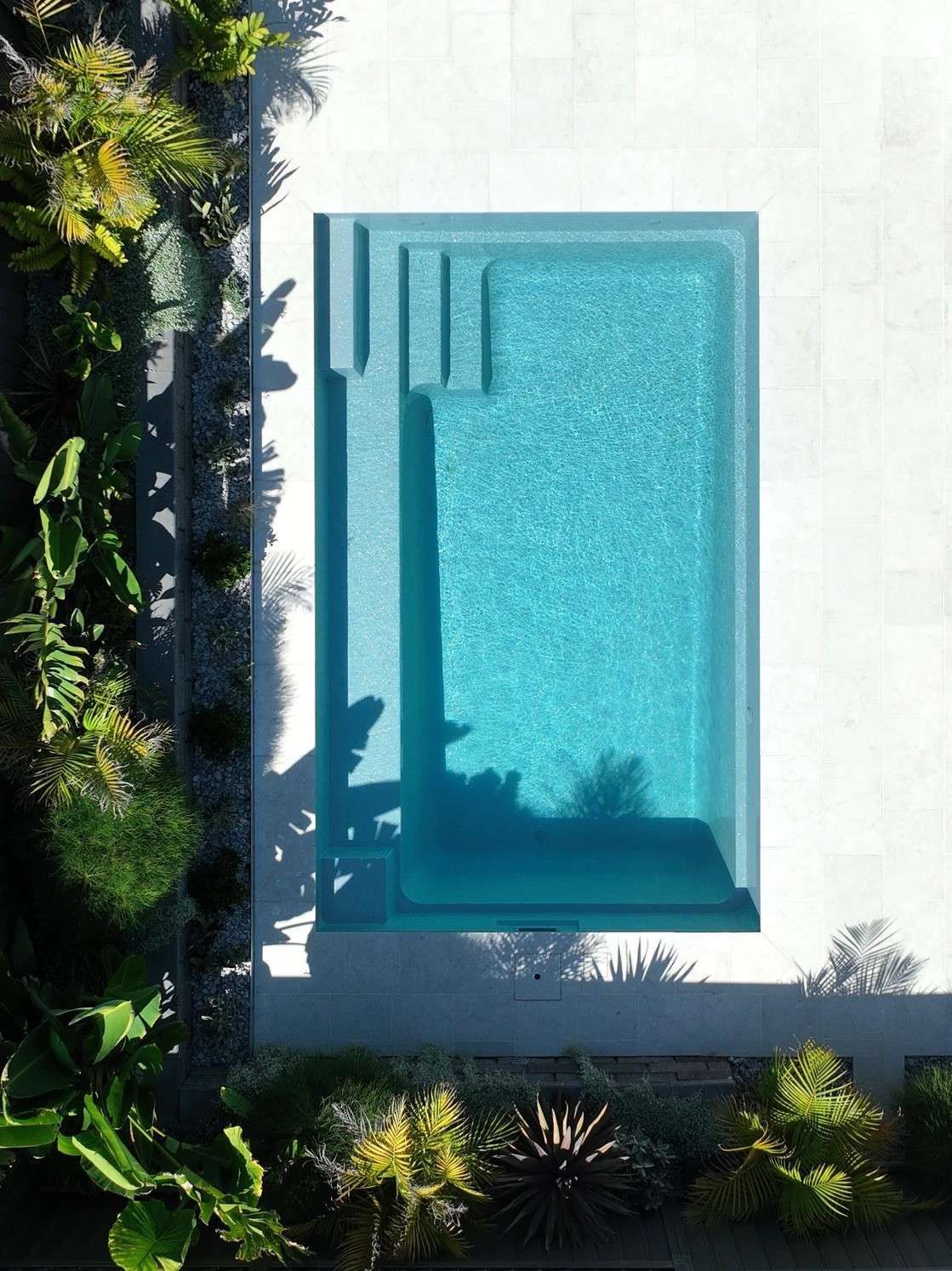 Aerial View of a Turquoise Rectangular Pool — Billabong Pool Co in Smeaton Grange, NSW