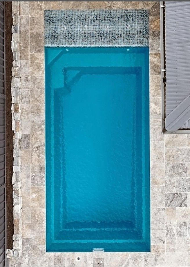Rectangular Turquoise Swimming Pool Bordered — Billabong Pool Co in Smeaton Grange, NSW