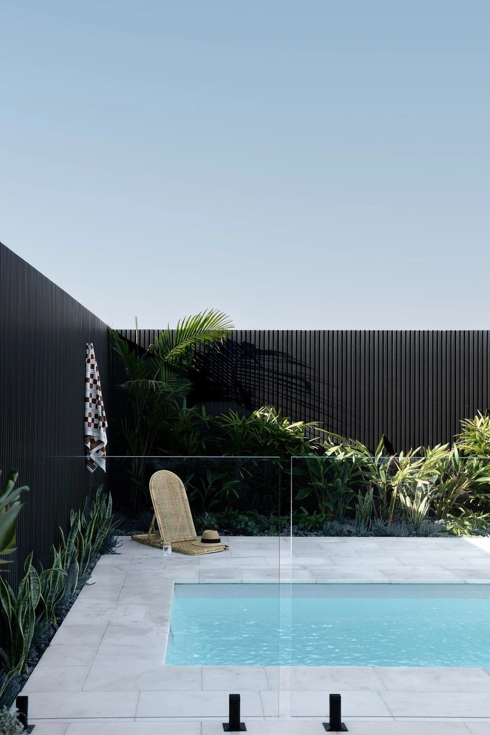 Modern Backyard Pool With Light Blue Water — Billabong Pool Co in Smeaton Grange, NSW