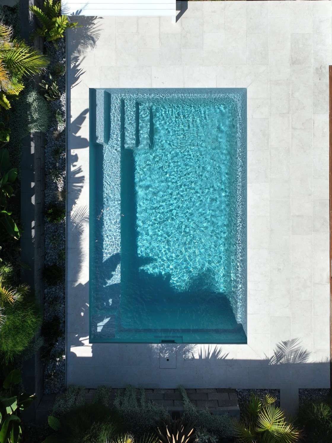 Overhead View of a Rectangular Turquoise Pool — Billabong Pool Co in Smeaton Grange, NSW