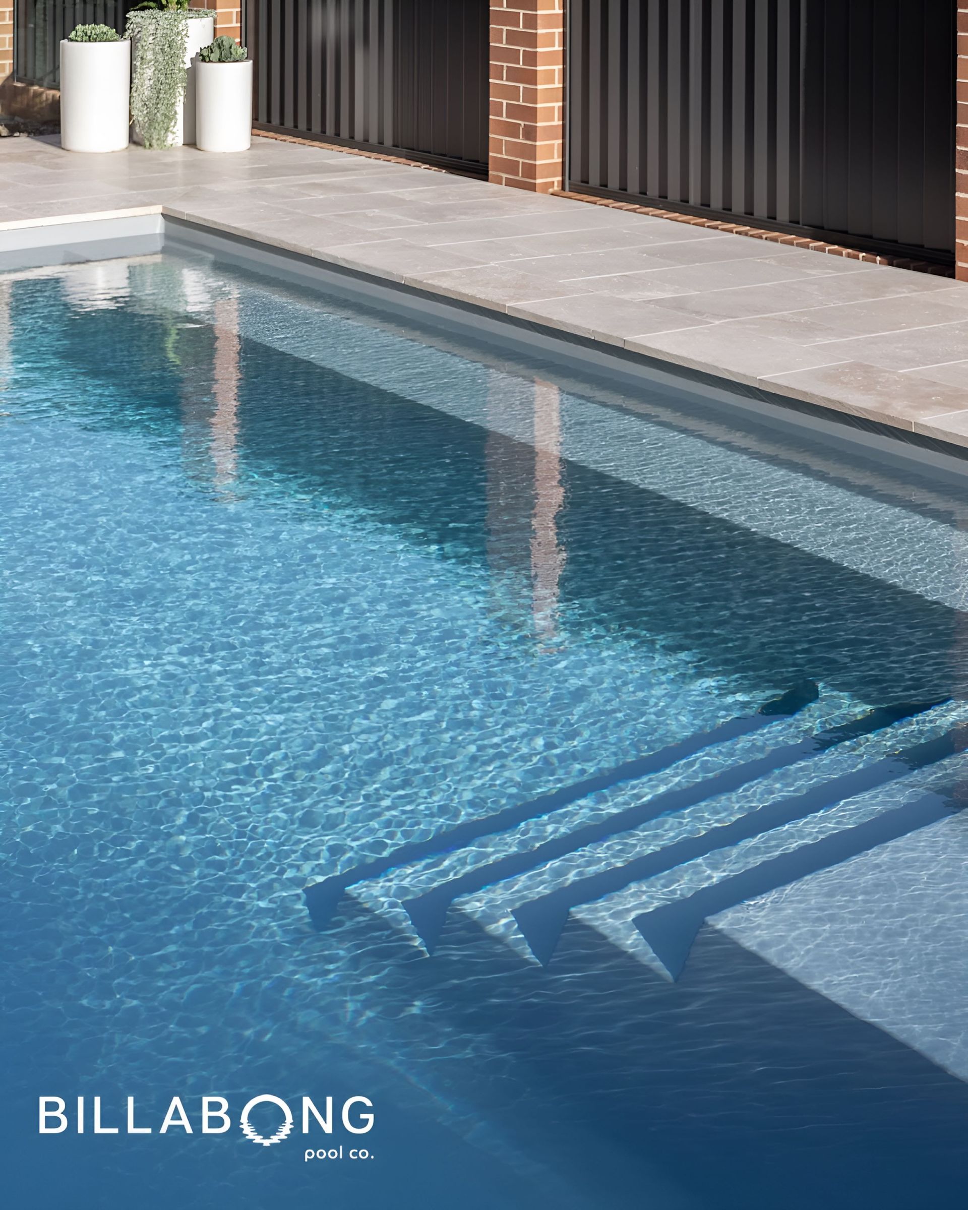 Pool With Blue Rippling Water — Billabong Pool Co in Wollondilly, NSW