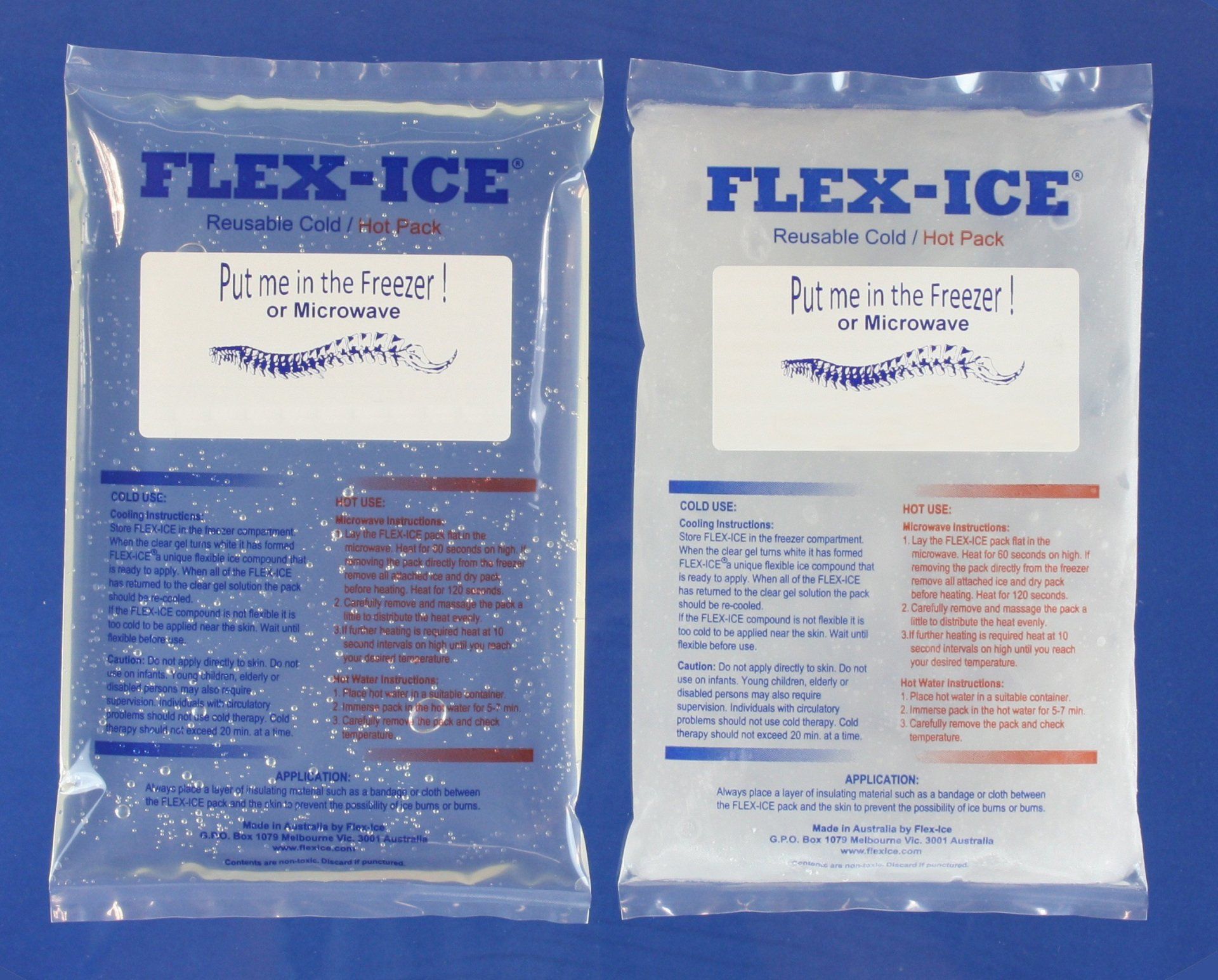 man using an ice gel pack on an injured knee